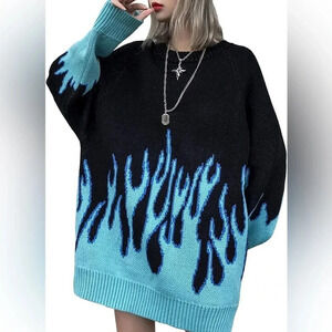 Vamtac flame graphic sweater